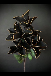 31"L X 6.5"D BLACK FOAM FLOWER [FF705135]